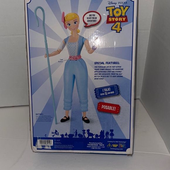 Toy Story 4 BO PEEP Talking Action Figure with STAFF over 15 sayings ages 4+ NE - Picture 5 of 5